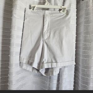 3/$10 Just Be White Flat Front Shorts with Relaxed Fit
